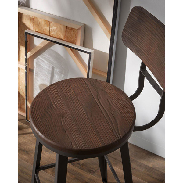 Барный стул La Forma MALINDA Графит-2