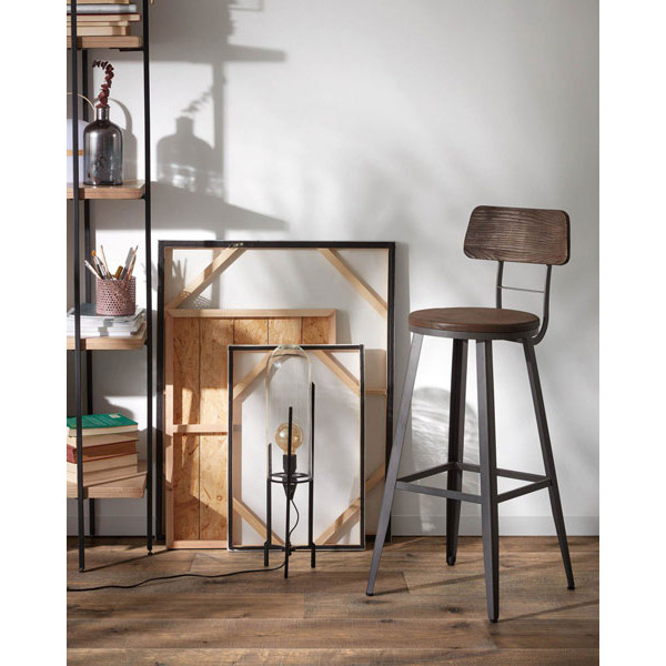 Барный стул La Forma MALINDA Графит-4