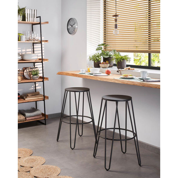 Барний стілець La Forma MALLONE Графіт-2