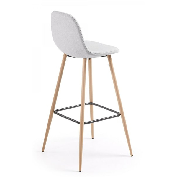 Барный стул La Forma NILSON Светло-серый-3