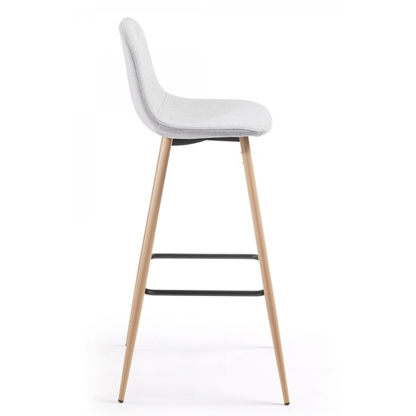 Барный стул La Forma NILSON Светло-серый-4