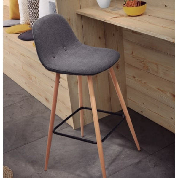 Барный стул La Forma NILSON Темно-серый-5