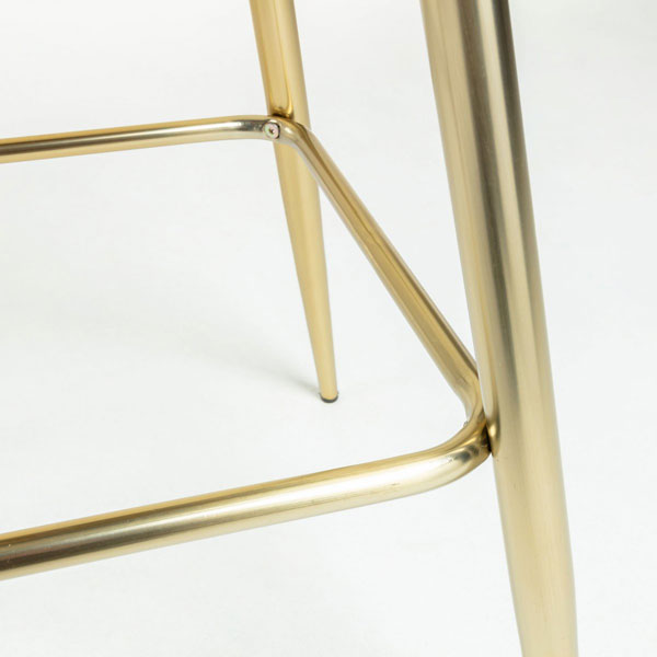 Барний стілець La Forma NILSON Морський зелений велюр-3