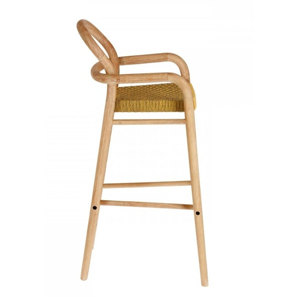 Барний стілець La Forma SHERYL Гірчичний-3