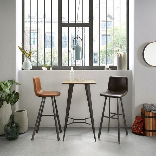 Барный стул La Forma TRAC Темно-коричневый Барный стул La Forma TRAC Темно-коричневый-4