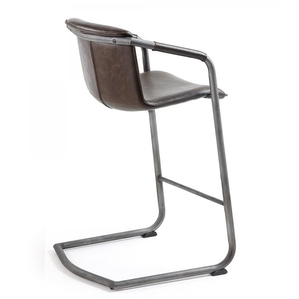 Полубарный стул La Forma TRION Темно-коричневый-2