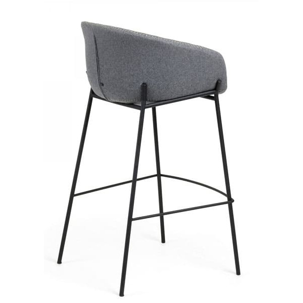 Барный стул La Forma ZADINE Серый войлок-2