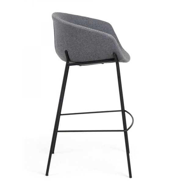 Барный стул La Forma ZADINE Серый войлок-1