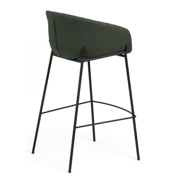 Барний стілець La Forma ZADINE Темно-зелена повсть-2