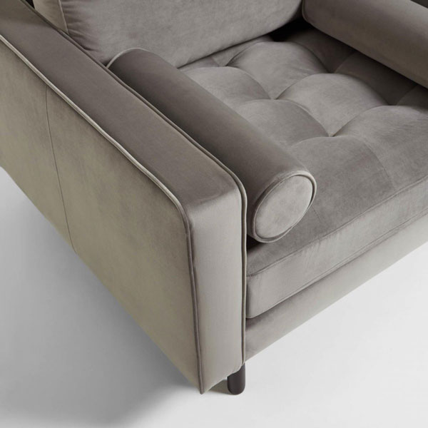 Кресло La Forma BOGART Серое S715JU03-3