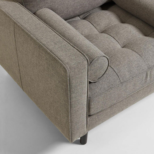 Кресло La Forma BOGART Серое S715PK03-3