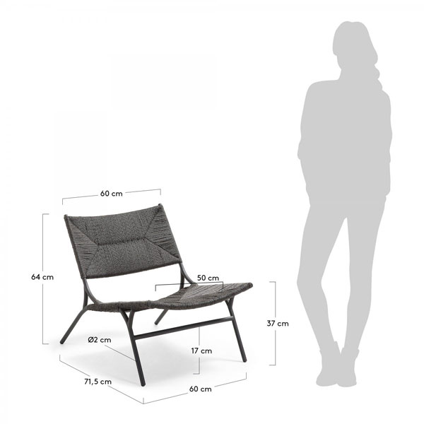 Кресло La Forma FABIAN CC0439J01-4