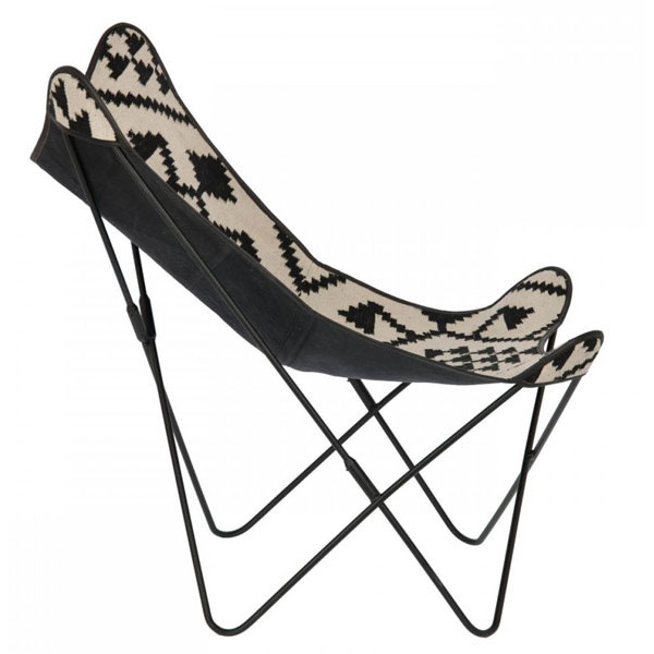 Крісло La Forma FLYNN Чорно-біле CC0352J60-1