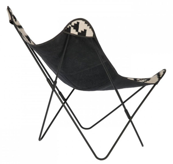 Крісло La Forma FLYNN Чорно-біле CC0352J60-4