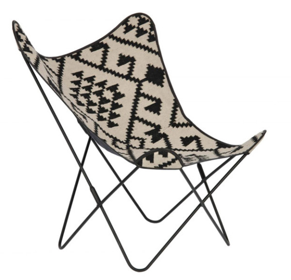 Крісло La Forma FLYNN Чорно-біле CC0352J60-0