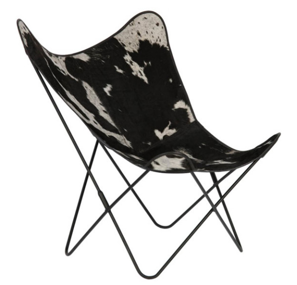 Крісло La Forma FLYNN Чорно-біле CC0352P60-0
