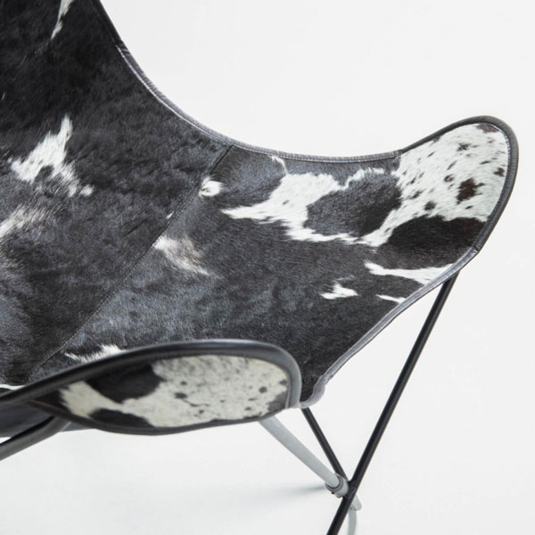 Крісло La Forma FLYNN Чорно-біле CC0352P60-5
