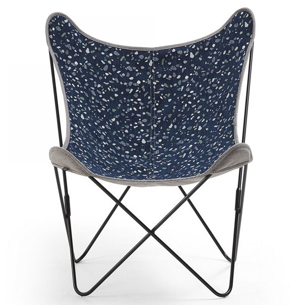 Крісло La Forma FLYNN Темно-синє CC1086TZ25-1