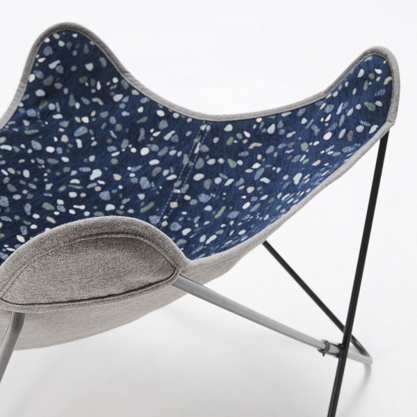 Крісло La Forma FLYNN Темно-синє CC1086TZ25-4