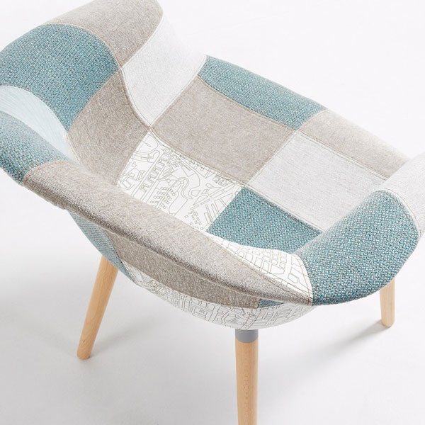 Кресло La Forma KENNA Голубое CC0234J26-3