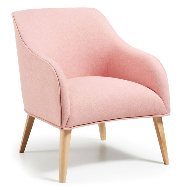 Кресло La Forma LOBBY Розовое S330VA23 Кресло La Forma LOBBY Розовое S330VA23-0