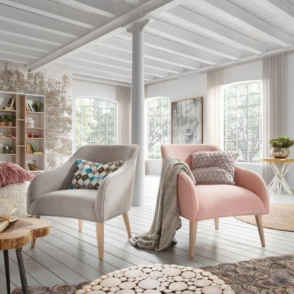 Кресло La Forma LOBBY Розовое S330VA23 Кресло La Forma LOBBY Розовое S330VA23-5