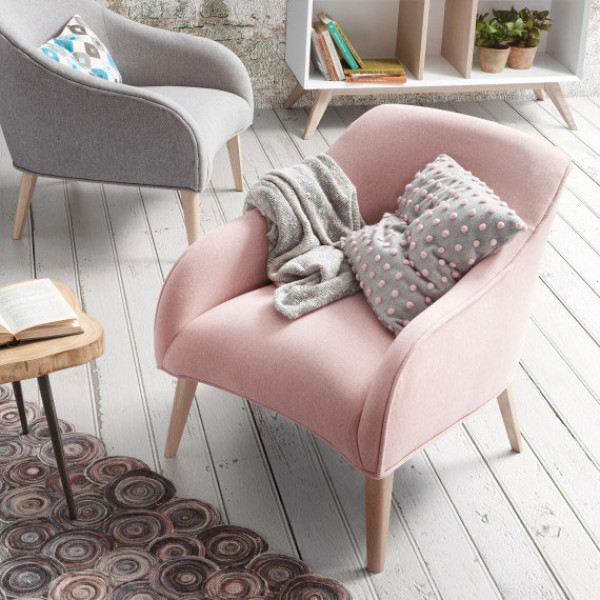 Кресло La Forma LOBBY Розовое S330VA23 Кресло La Forma LOBBY Розовое S330VA23-4
