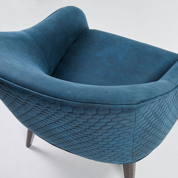 Крісло La Forma LOBBY Синє S480CWQ26-5