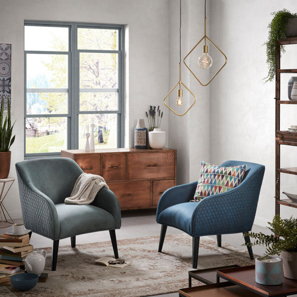 Крісло La Forma LOBBY Синє S480CWQ26-2