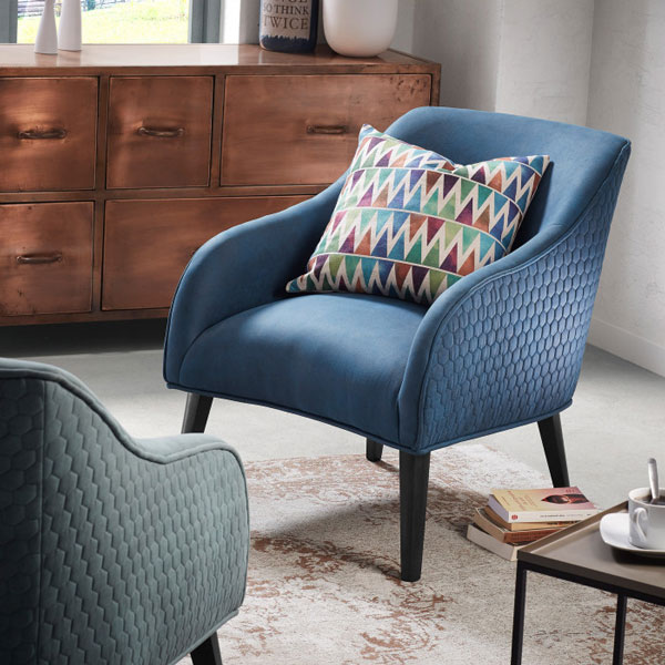 Крісло La Forma LOBBY Синє S480CWQ26-1