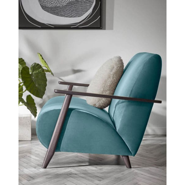 Кресло La Forma MARTHAN Бирюзовое S517JU80-1