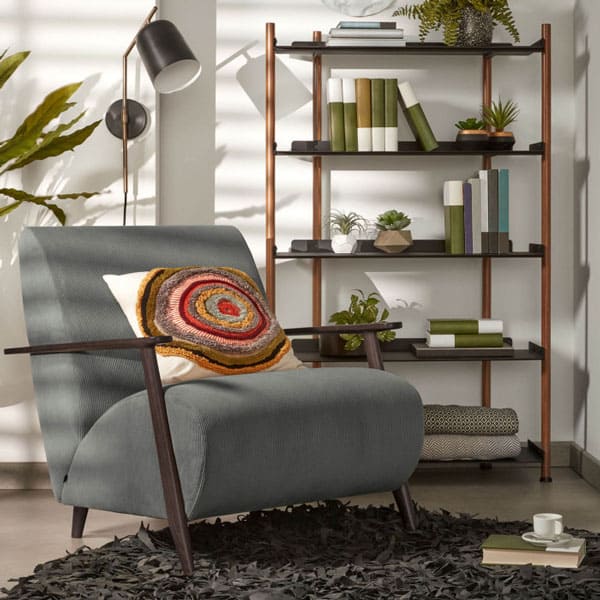 Кресло La Forma MARTHAN Темно-серое S517PN15 Кресло La Forma MARTHAN Темно-серое S517PN15-1