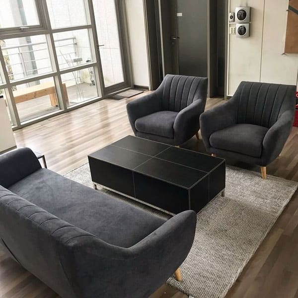 Кресло La Forma OFF Темно-серое S289J15 Кресло La Forma OFF Темно-серое S289J15-2