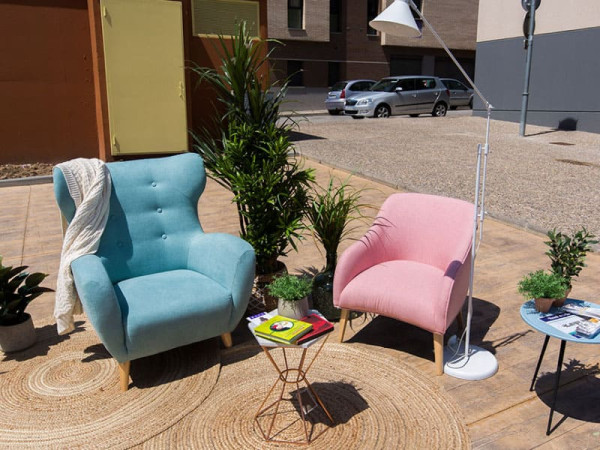 Кресло La Forma PASSO Голубое S291J27 Кресло La Forma PASSO Голубое S291J27-6