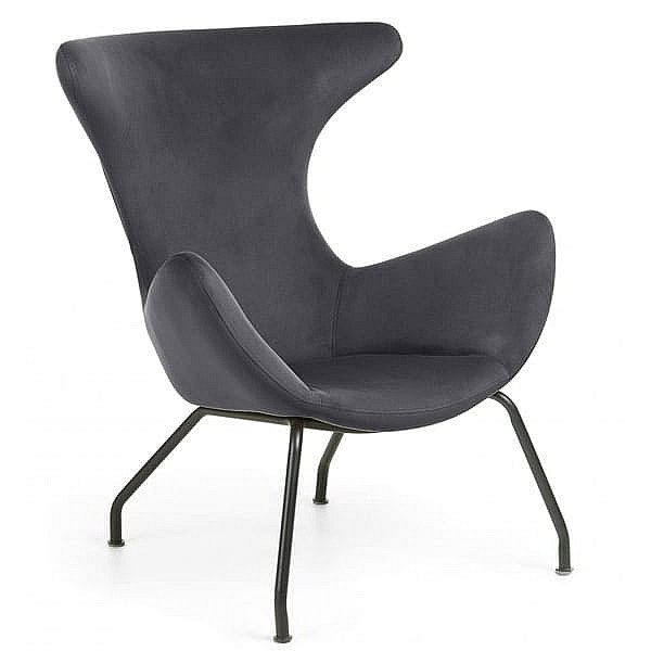 Кресло La Forma VANDA Темно-серое CC0754J15 Кресло La Forma VANDA Темно-серое CC0754J15-0