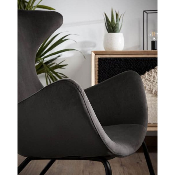 Кресло La Forma VANDA Темно-серое CC0754J15 Кресло La Forma VANDA Темно-серое CC0754J15-4