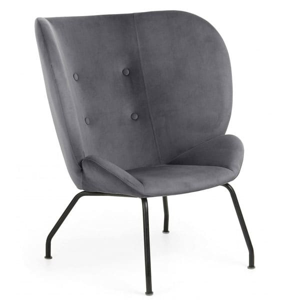 Кресло La Forma VERNEN Темно-серое CC0753J15-0