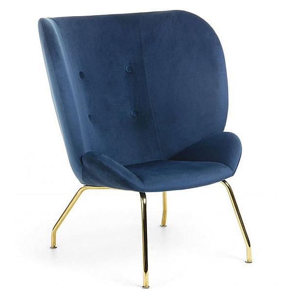Кресло La Forma VERNEN Темно-синее CC0892J25-0