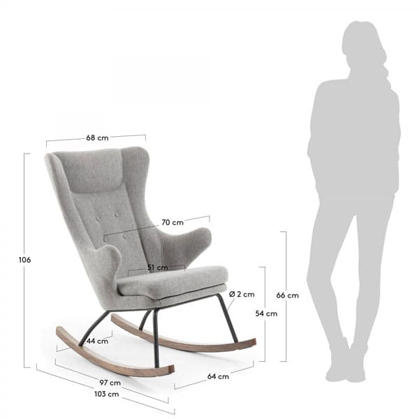 Кресло-качалка La Forma TRESSER CC0608ML03 Кресло-качалка La Forma TRESSER CC0608ML03-5