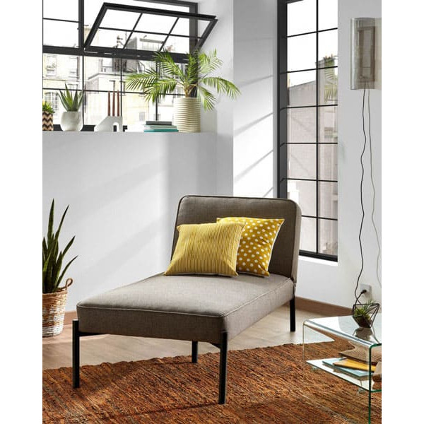 Крісло-шезлонг La Forma Nelki Сіре S626J03-1