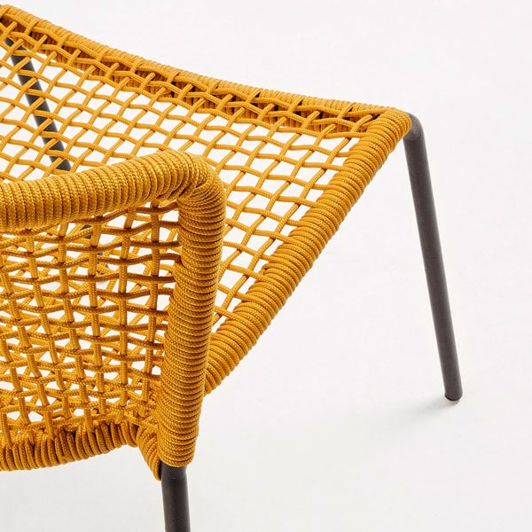 Стілець La Forma MATHEW Гірчичний-4