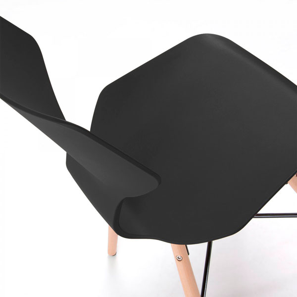 Стілець La Forma WITHEY Чорний-3