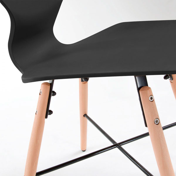 Стілець La Forma WITHEY Чорний-4