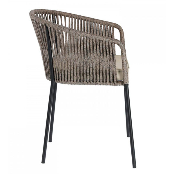 Кресло La Forma Yanet Серый-4