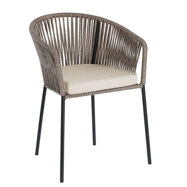 Кресло La Forma Yanet Серый-0