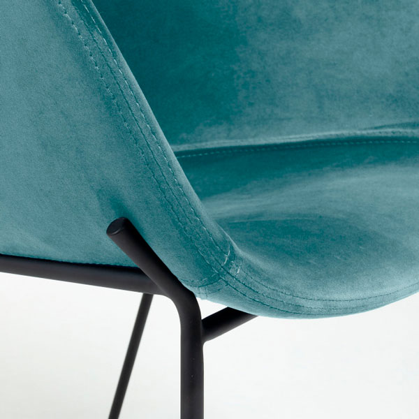 Стул La Forma ZADINE Бирюзовый велюр-4