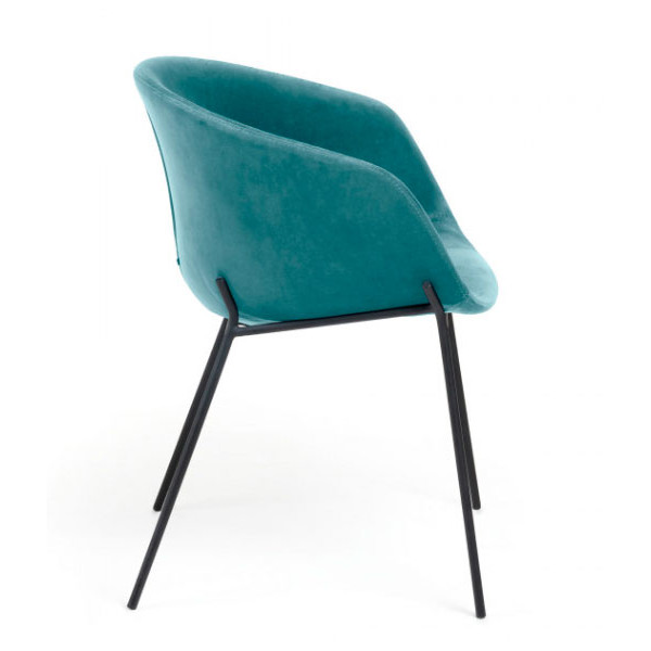 Стул La Forma ZADINE Бирюзовый велюр-2