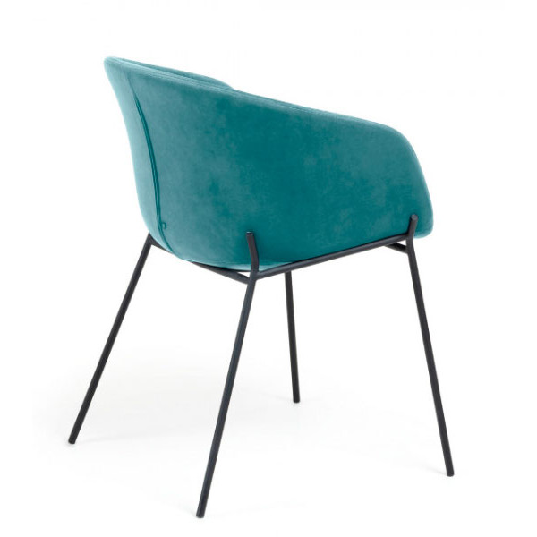 Стул La Forma ZADINE Бирюзовый велюр-5