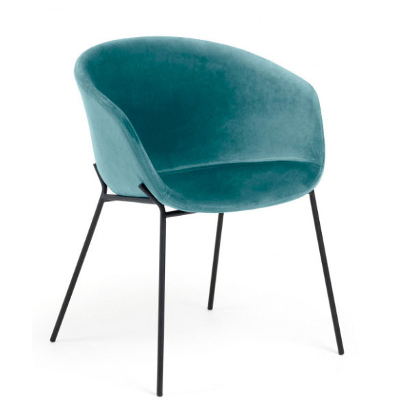 Стул La Forma ZADINE Бирюзовый велюр-0