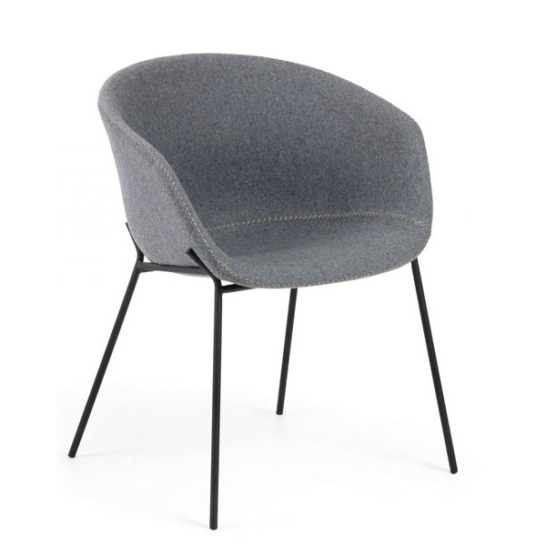 Стул La Forma ZADINE Серый войлок-0